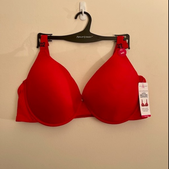BRAND NEW RED T-SHIRT UNDERWIRE BRA 44D - Picture 3 of 6